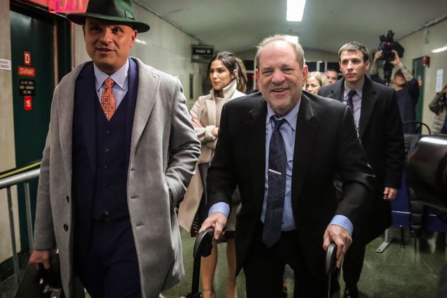 A photo of Harvey Weinstein with his lawyer Arthur Aidala at Manhattan's Criminal Court this week